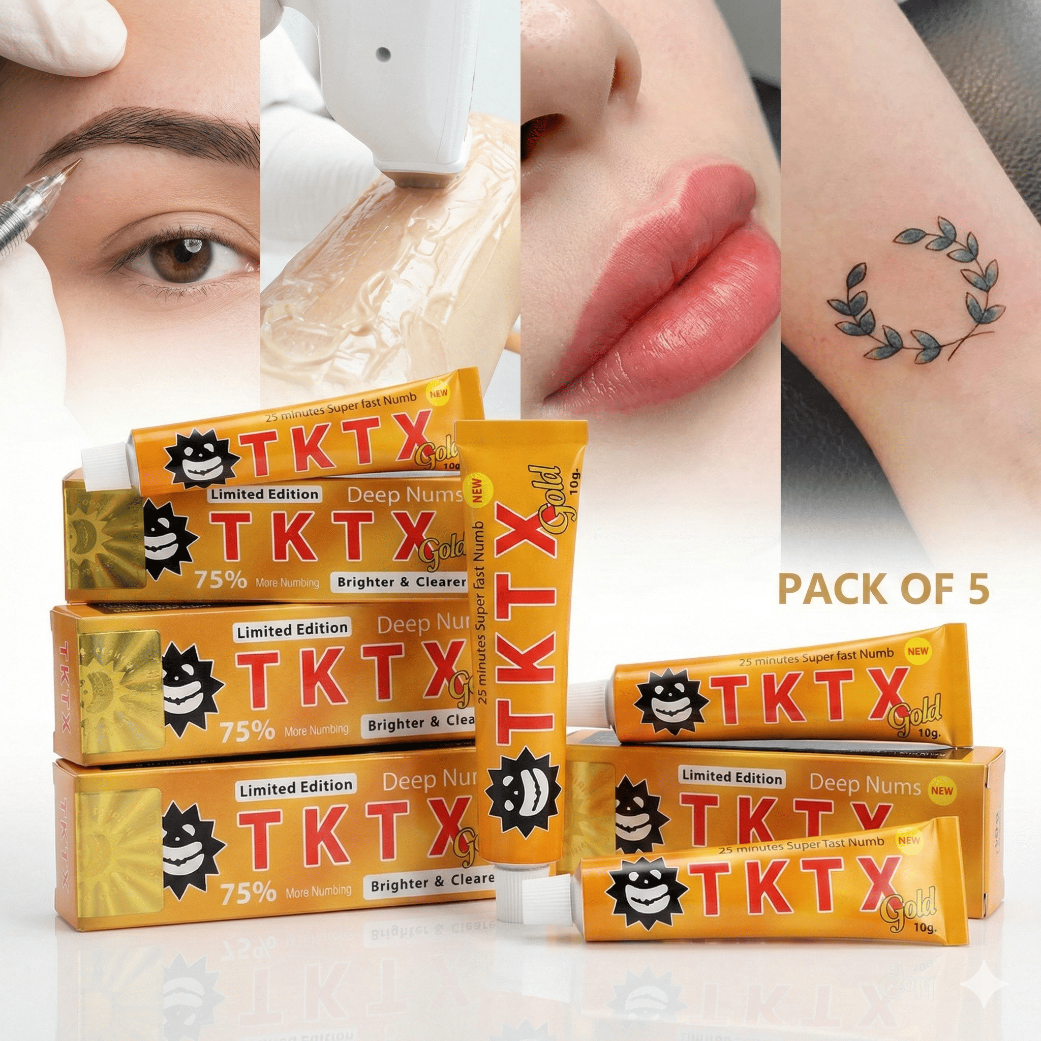 Pack 5 - CRÈME TKTX GOLD